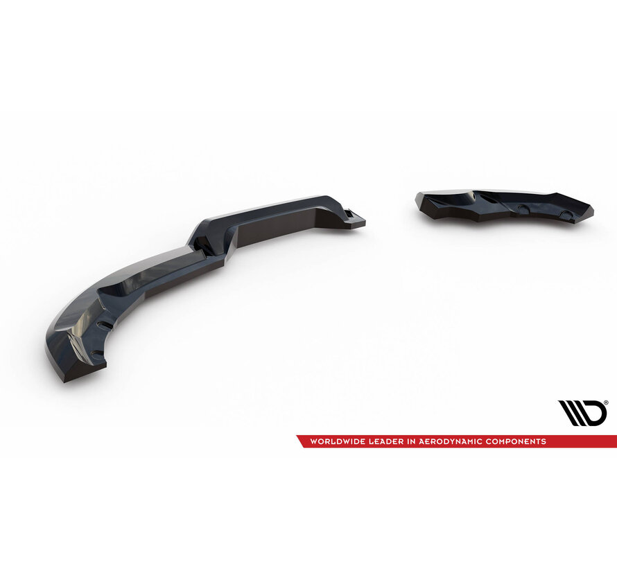 Maxton Design Central Rear Splitter (with vertical bars) Renault Clio R.S. Line Mk5