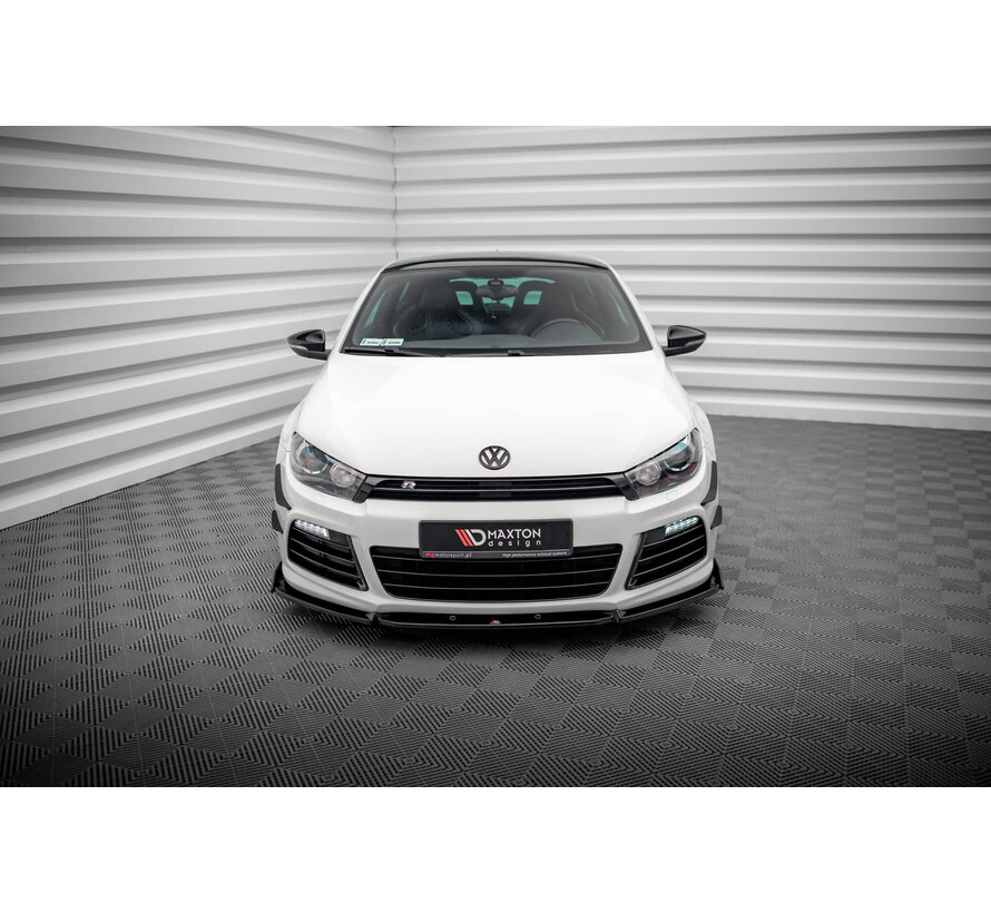 Maxton Design Front Splitter V.3 + Flaps Volkswagen Scirocco R Mk3