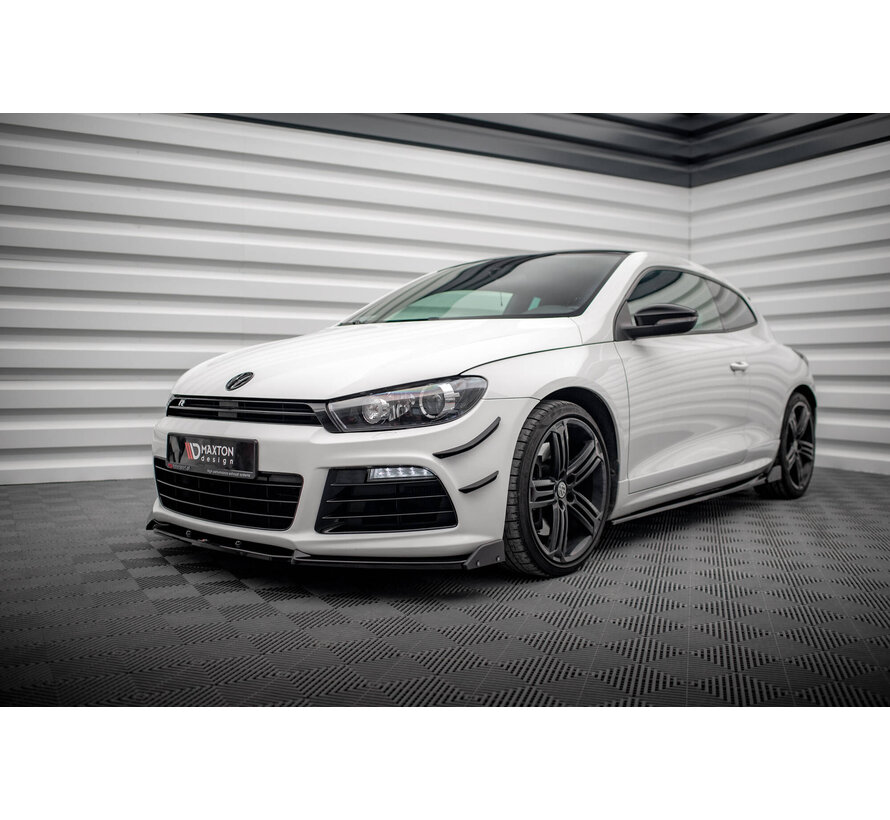 Maxton Design Front Splitter V.3 + Flaps Volkswagen Scirocco R Mk3