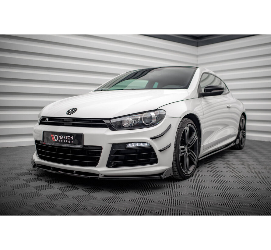 Maxton Design Front Splitter V.3 + Flaps Volkswagen Scirocco R Mk3