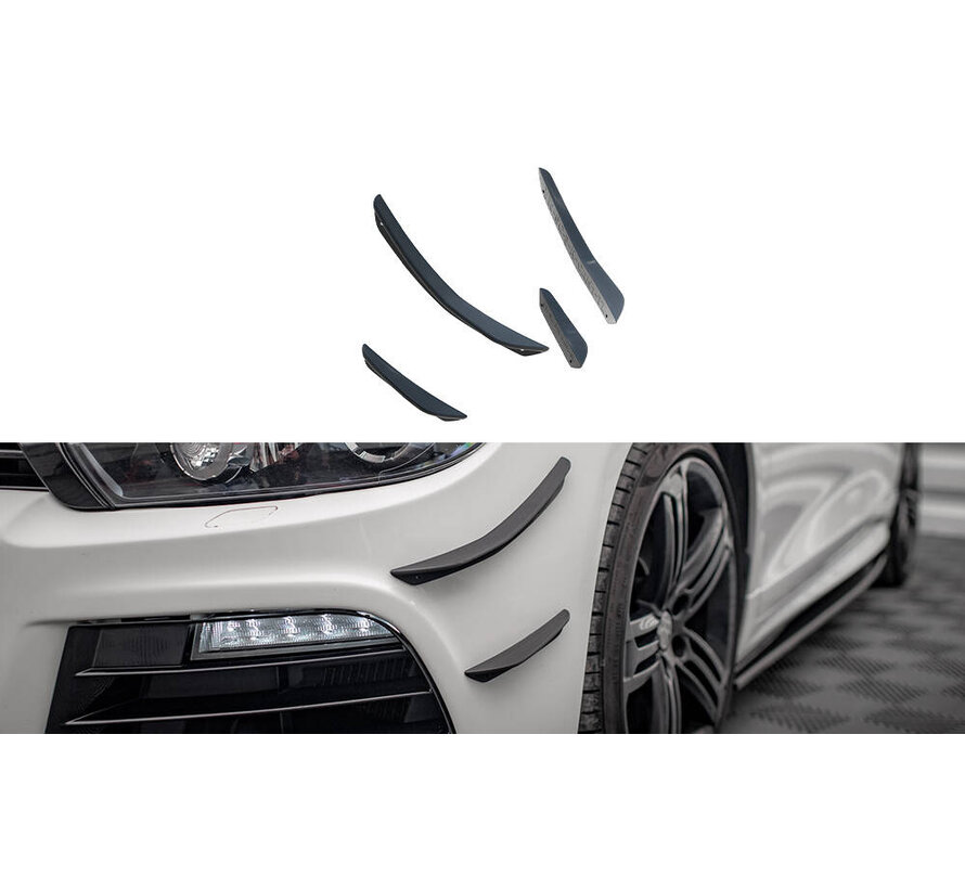 Maxton Design Front Bumper Wings (Canards) Volkswagen Scirocco R Mk3