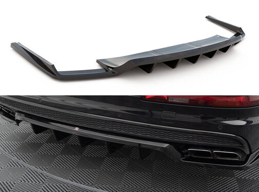 Maxton Design Maxton Design Central Rear Splitter (with vertical bars) Audi SQ7 Mk2