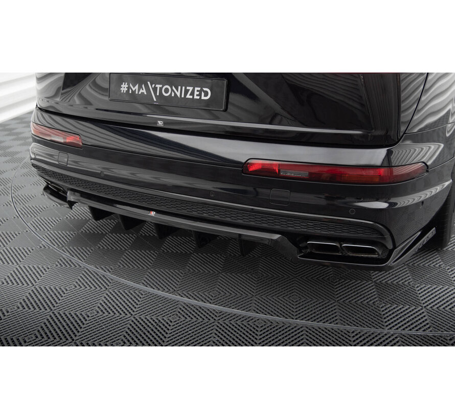 Maxton Design Central Rear Splitter (with vertical bars) Audi SQ7 Mk2