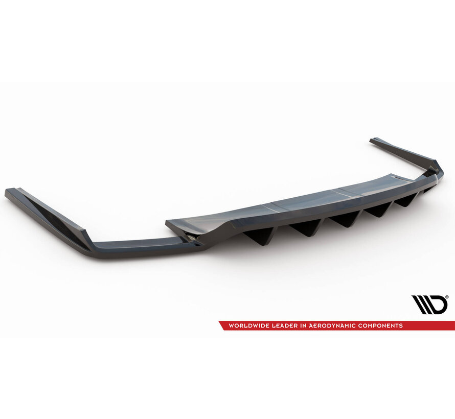 Maxton Design Central Rear Splitter (with vertical bars) Audi SQ7 Mk2