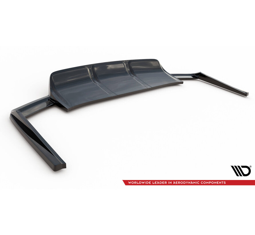 Maxton Design Central Rear Splitter (with vertical bars) Audi SQ7 Mk2