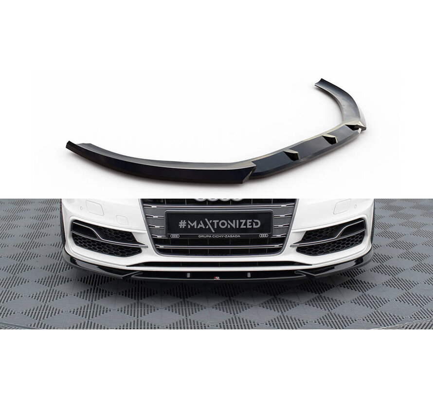 Maxton Design Front Splitter V.2 Audi S3 / A3 S-Line Sportback / Hatchback 8V