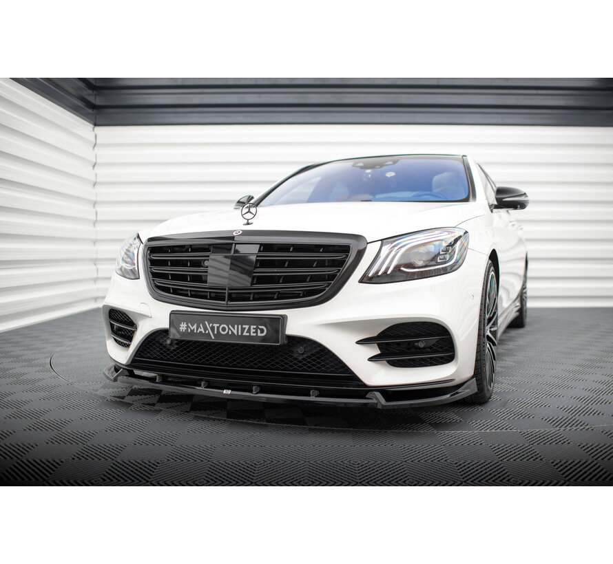 Maxton Design Front Splitter V.2 Mercedes-Benz S AMG-Line W222 Facelift