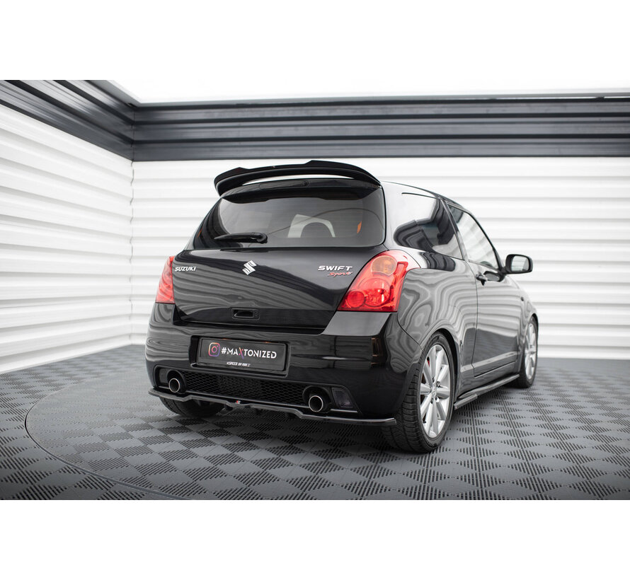 Maxton Design Central Rear Splitter (with vertical bars) Suzuki Swift Sport Mk4