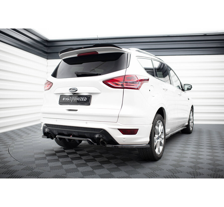 Maxton Design Central Rear Splitter (with vertical bars) Ford Kuga ST-Line Mk2