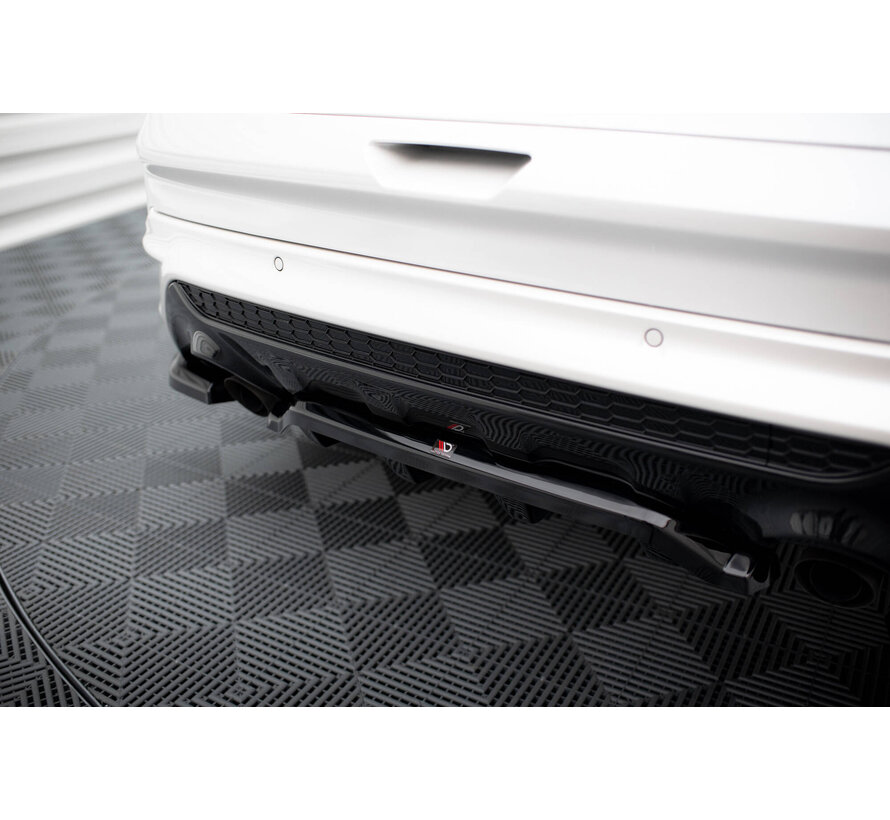 Maxton Design Central Rear Splitter (with vertical bars) Ford Kuga ST-Line Mk2