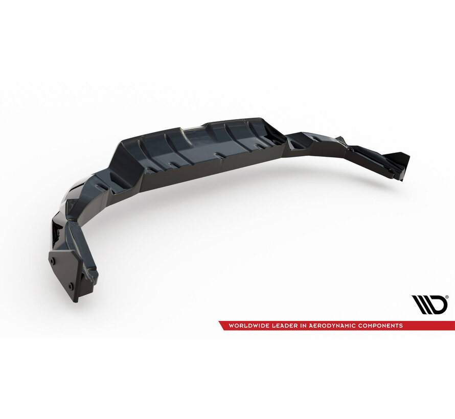 Maxton Design Central Rear Splitter (with vertical bars) V.1 + Flaps Toyota GR86 Mk1