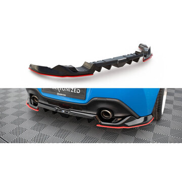 Maxton Design Maxton Design Central Rear Splitter (with vertical bars) V.2 Toyota GR86 Mk1