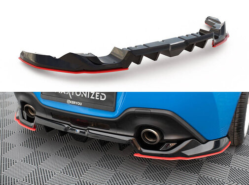 Maxton Design Maxton Design Central Rear Splitter (with vertical bars) V.2 Toyota GR86 Mk1