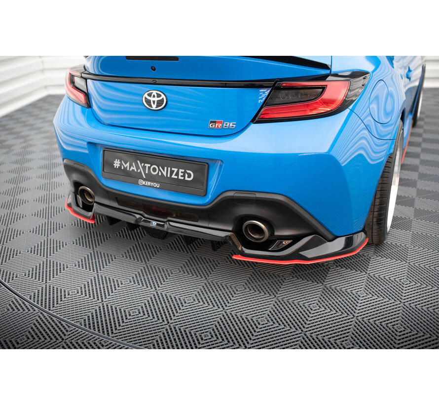 Maxton Design Central Rear Splitter (with vertical bars) V.2 Toyota GR86 Mk1