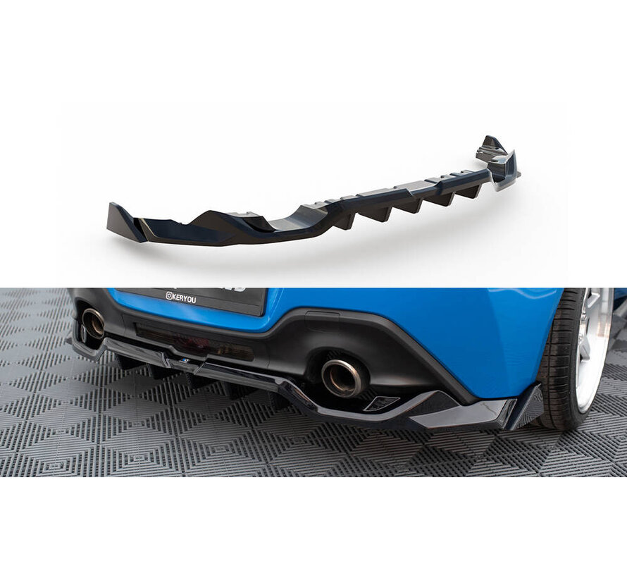 Maxton Design Central Rear Splitter (with vertical bars) V.3 Toyota GR86 Mk1