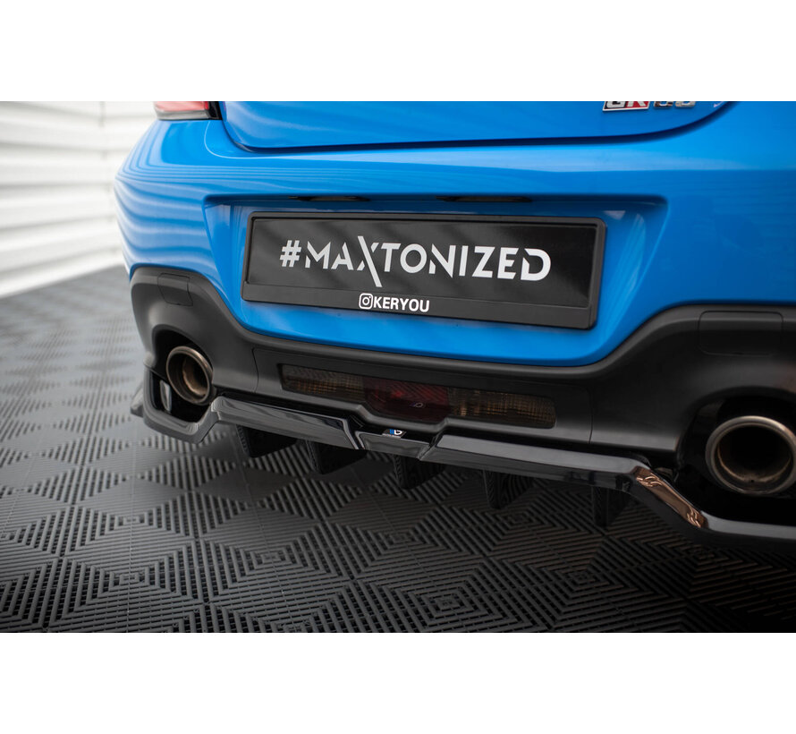 Maxton Design Central Rear Splitter (with vertical bars) V.3 Toyota GR86 Mk1