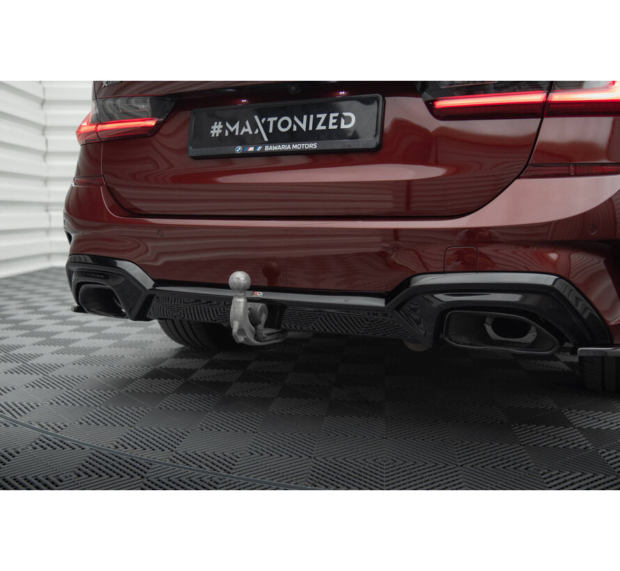 Maxton Design Rear Valance passend voor BMW 3 M-Pack G20 / G21 (Fits car with towbar)