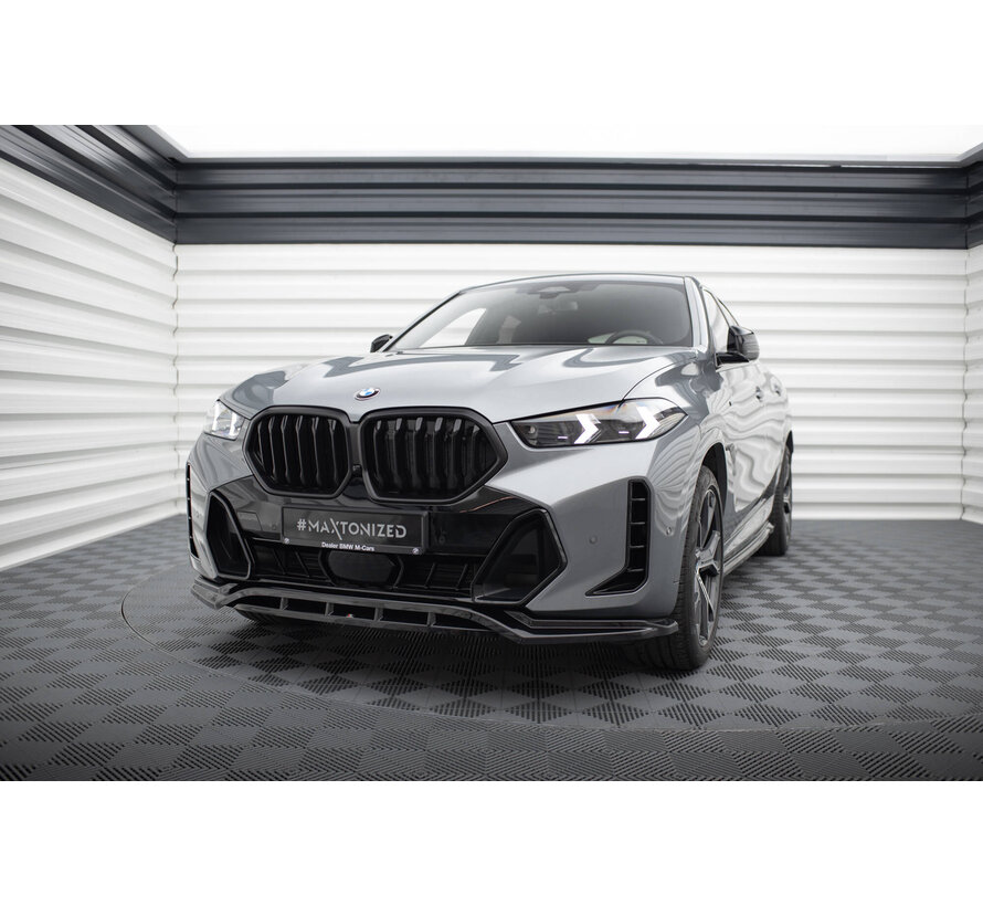 Maxton Design Front Splitter V.1 passend voor BMW X6 M-Pack G06 Facelift