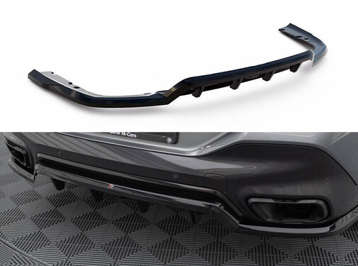 Maxton Design Maxton Design Central Rear Splitter (with vertical bars) V.1 passend voor BMW X6 M-Pack G06 Facelift