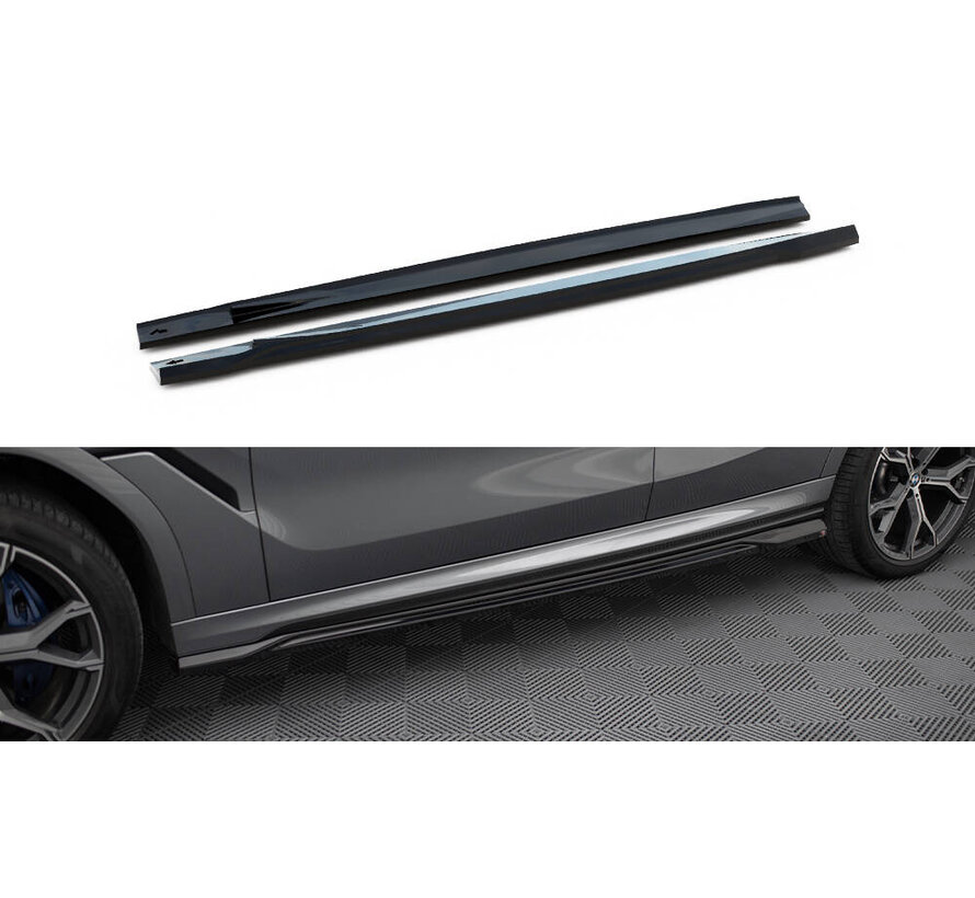 Maxton Design Side Skirts Diffusers V.1 BMW X6 M-Pack G06 Facelift