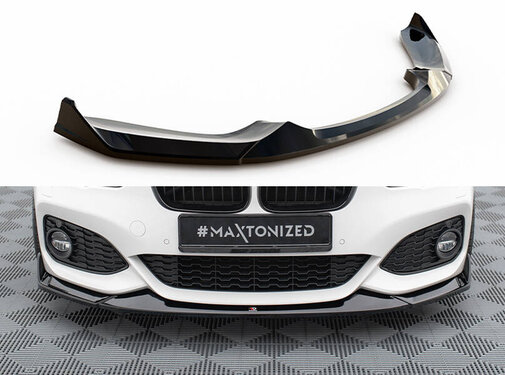 Maxton Design Maxton Design Front Splitter V.4 CSL Look BMW 1 M-Pack / M140i F20 Facelift