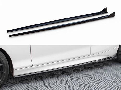 Maxton Design Maxton Design Side Skirts Diffusers V.3 CSL Look BMW 1 M-Pack / M140i F20 Facelift