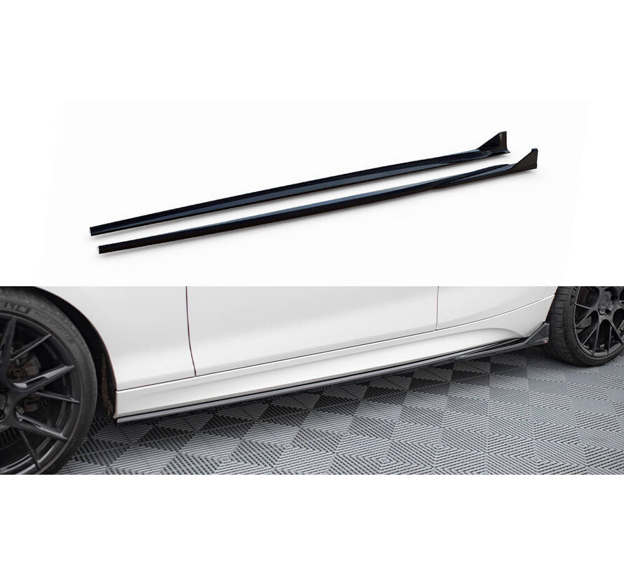 Maxton Design Side Skirts Diffusers V.3 CSL Look BMW 1 M-Pack / M140i F20 Facelift