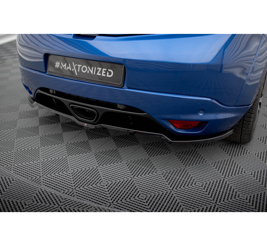 Maxton Design Central Rear Splitter (with vertical bars) Renault Megane RS Mk3