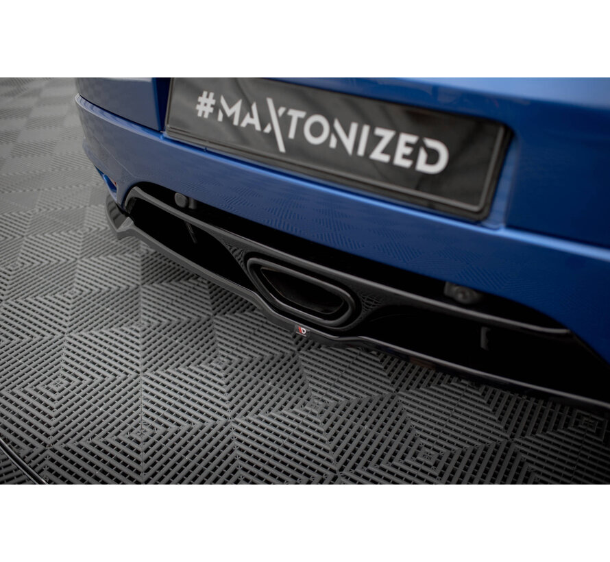 Maxton Design Central Rear Splitter (with vertical bars) Renault Megane RS Mk3