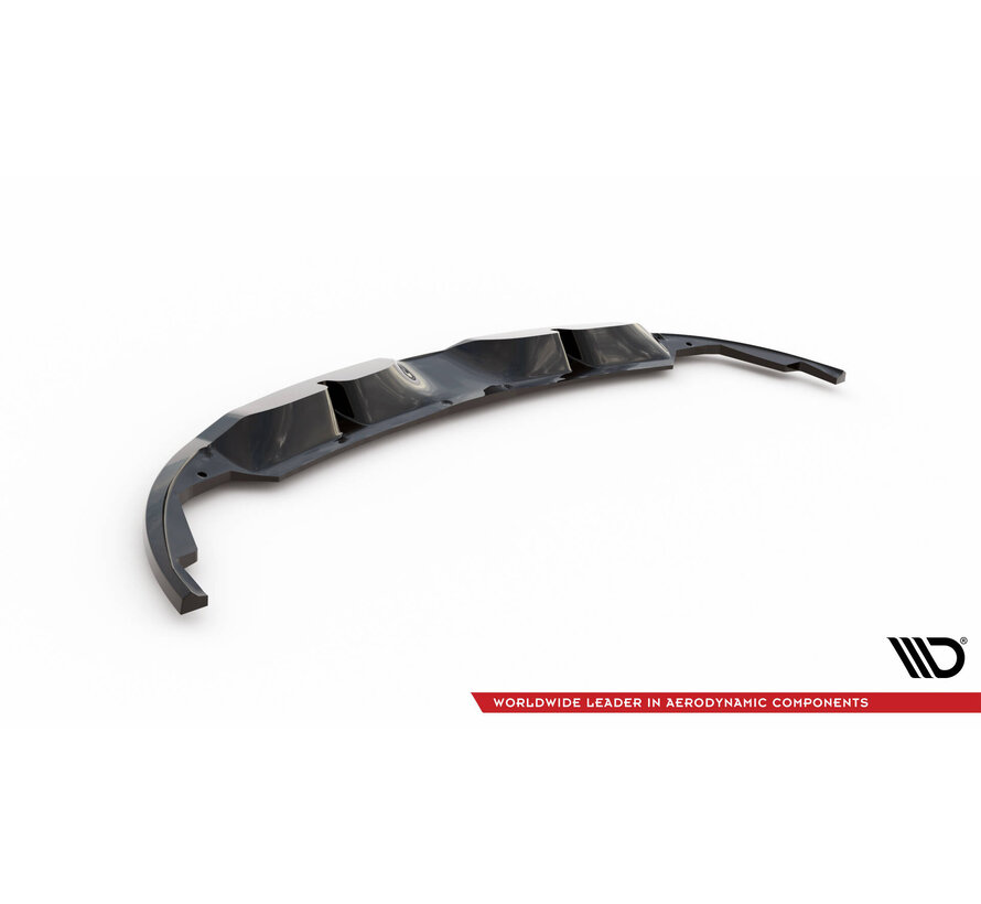 Maxton Design Central Rear Splitter (with vertical bars) Renault Megane RS Mk3