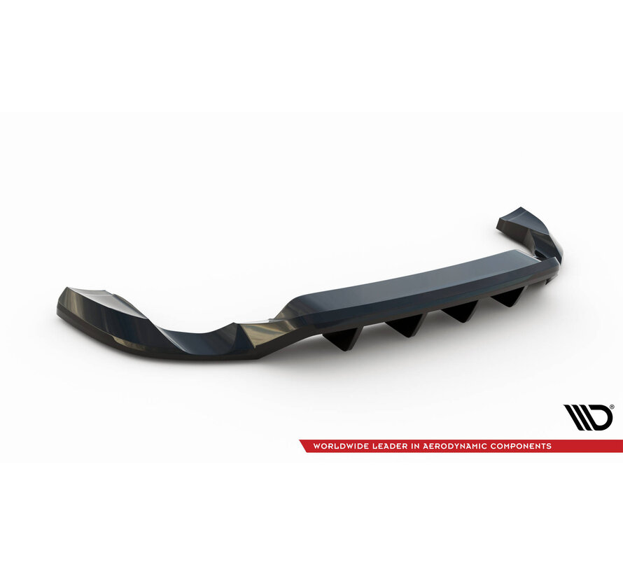 Maxton Design Central Rear Splitter (with vertical bars) Volkswagen Touareg Mk2