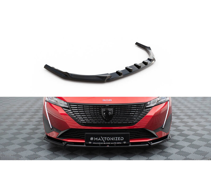 Maxton Design Front Splitter V.2 Peugeot 308 Mk3