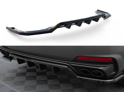 Maxton Design Maxton Design Central Rear Splitter (with vertical bars) Maserati Levante Trofeo Mk1