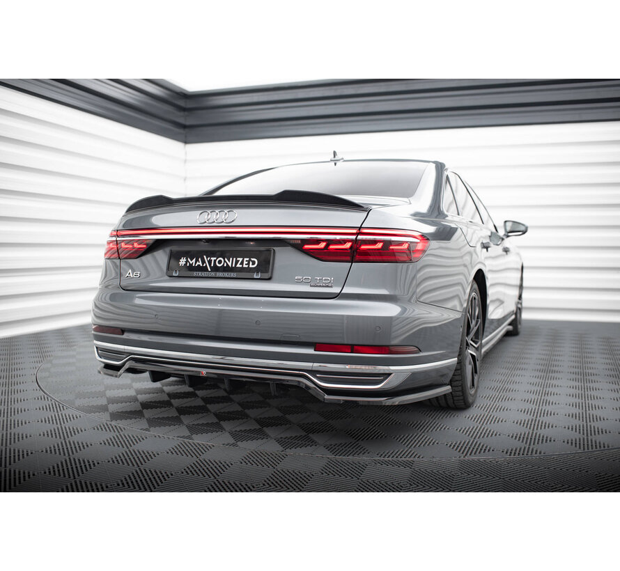 Maxton Design Central Rear Splitter (with vertical bars) Audi A8 D5
