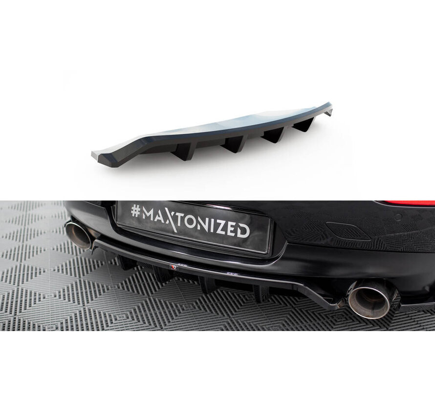 Maxton Design Central Rear Splitter (with vertical bars) BMW Z4 M-Pack E89 Facelift