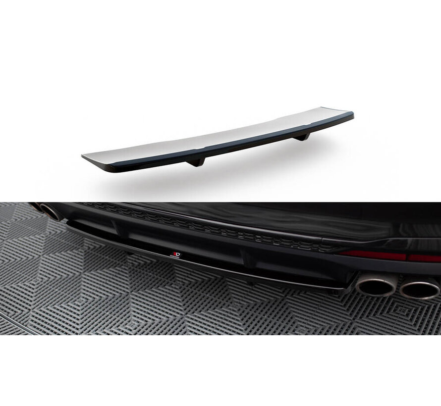 Maxton Design Central Rear Splitter (with vertical bars) Audi S4 B9 Facelift