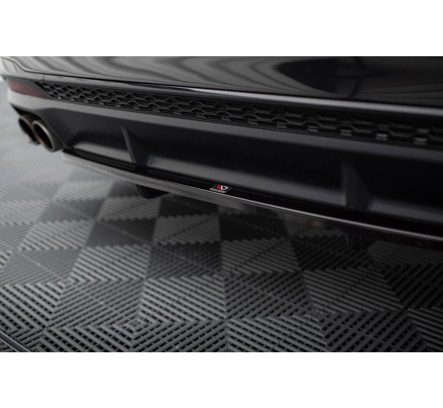 Maxton Design Central Rear Splitter (with vertical bars) Audi S4 B9 Facelift