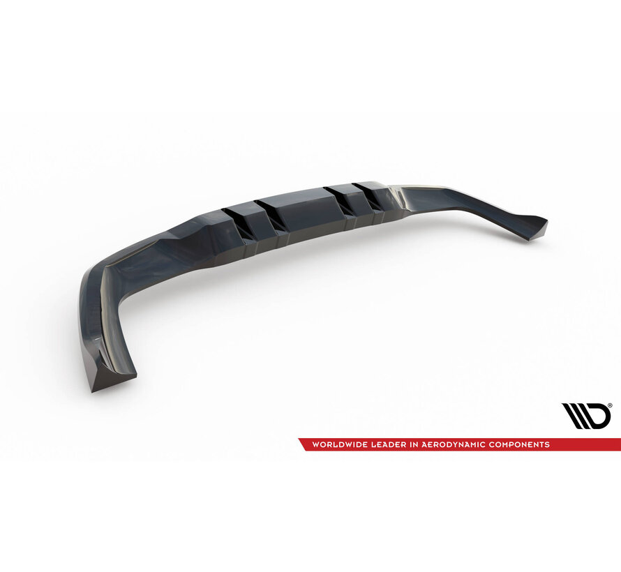 Maxton Design Central Rear Splitter (with vertical bars) Mercedes-AMG A35 Hatchback W177