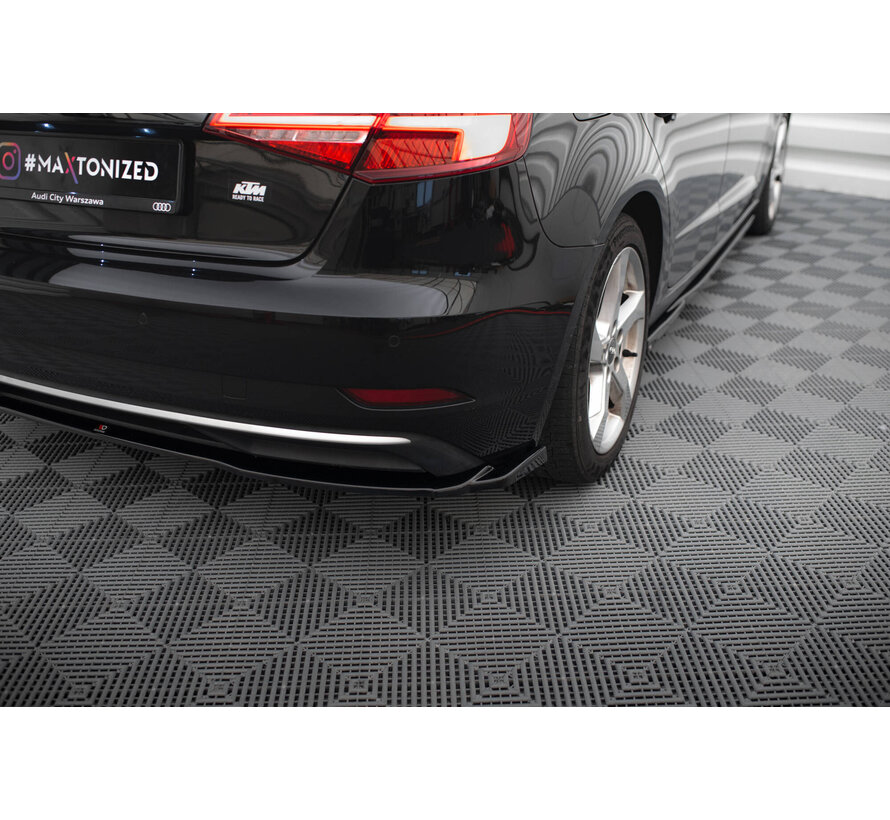 Maxton Design Rear Side Splitters Audi A3 Sportback 8V Facelift