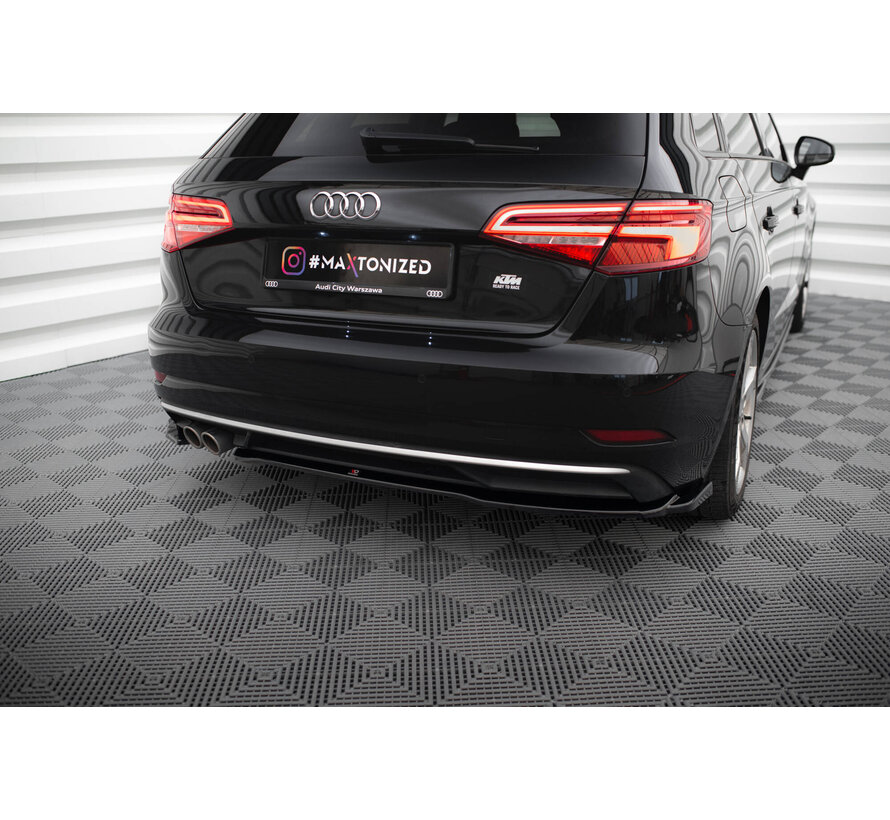 Maxton Design Rear Side Splitters Audi A3 Sportback 8V Facelift