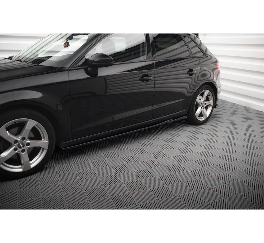 Maxton Design Side Skirts Diffusers Audi A3 Sportback 8V Facelift
