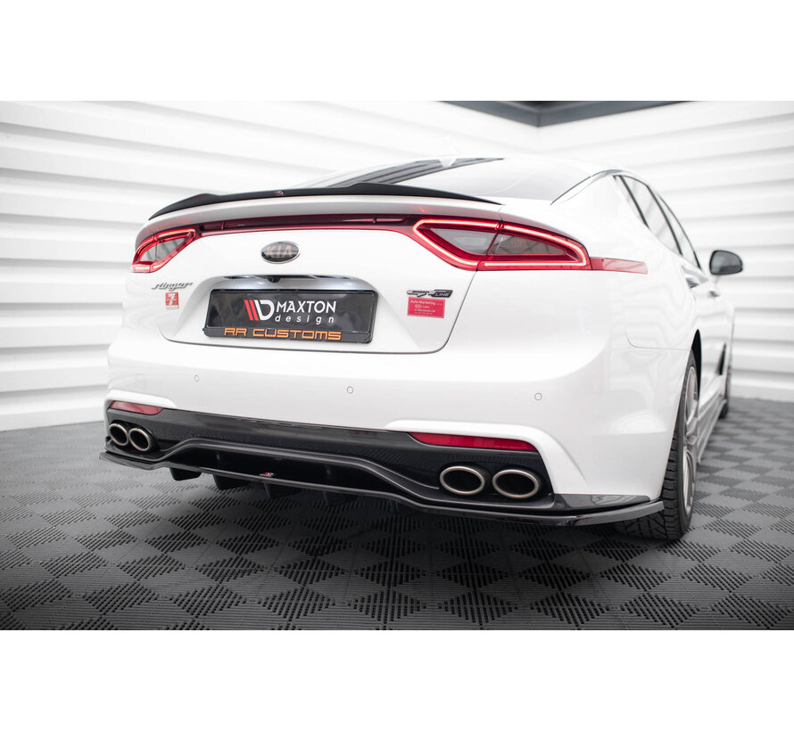 Maxton Design Central Rear Splitter (with vertical bars) Kia Stinger GT-Line Mk1