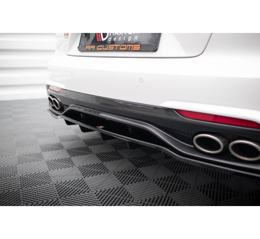 Maxton Design Central Rear Splitter (with vertical bars) Kia Stinger GT-Line Mk1