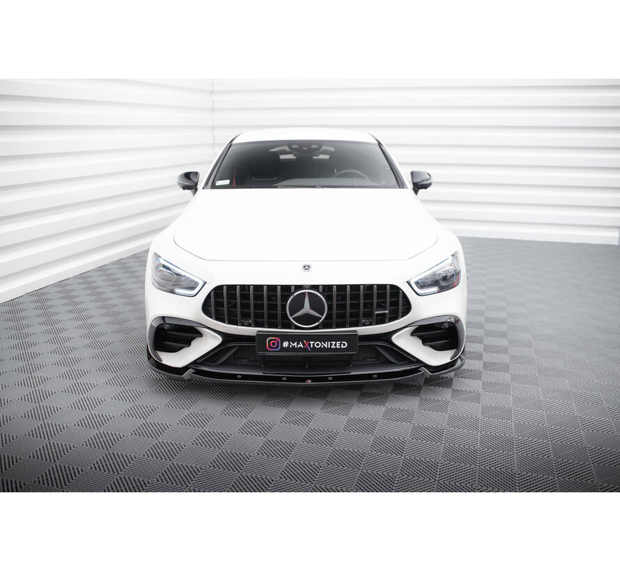Maxton Design Front Splitter V.2 Mercedes-AMG GT 43 4 Door Coupe V8 Styling Package
