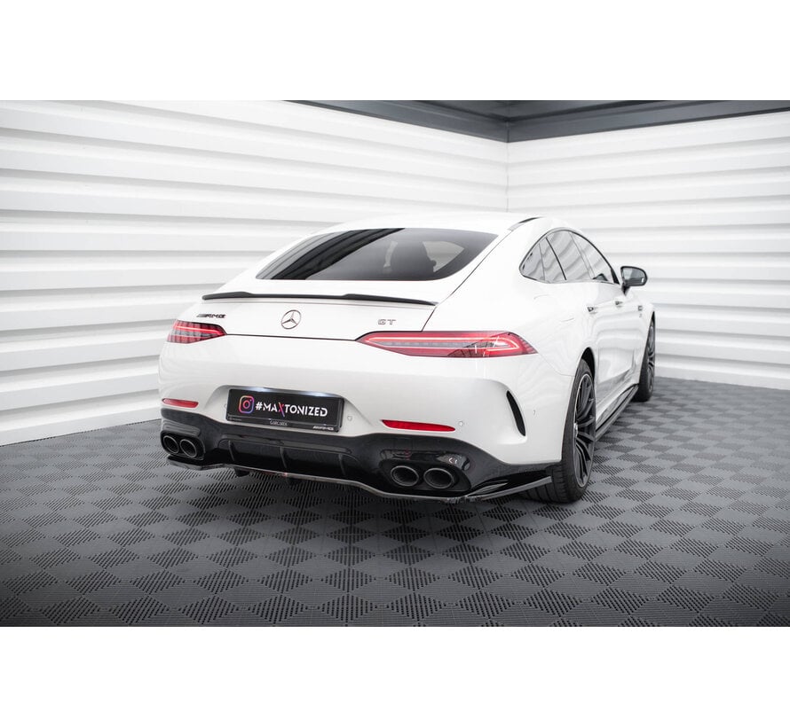 Maxton Design Central Rear Splitter (with vertical bars) Mercedes-AMG GT 43 4 Door Coupe V8 Styling Package