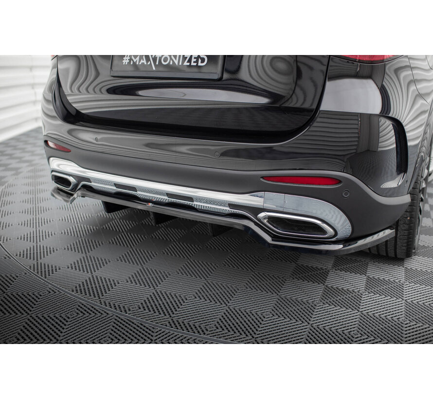 Maxton Design Central Rear Splitter (with vertical bars) Mercedes-Benz GLC AMG-Line X254