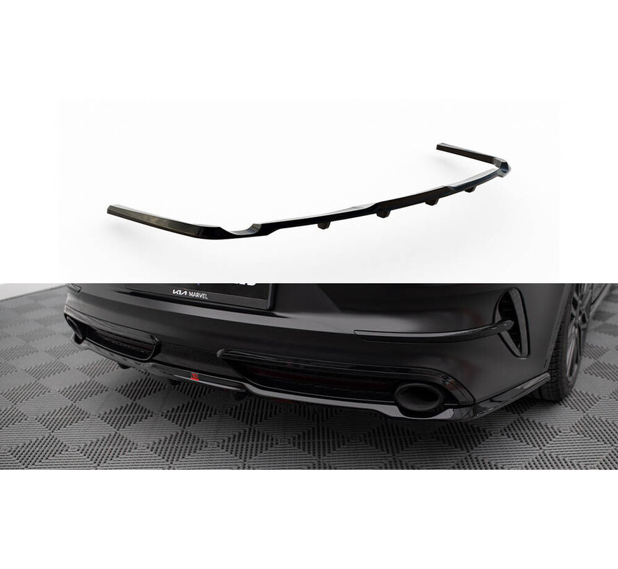 Maxton Design Central Rear Splitter (with vertical bars) Kia Proceed GT Mk1 Facelift