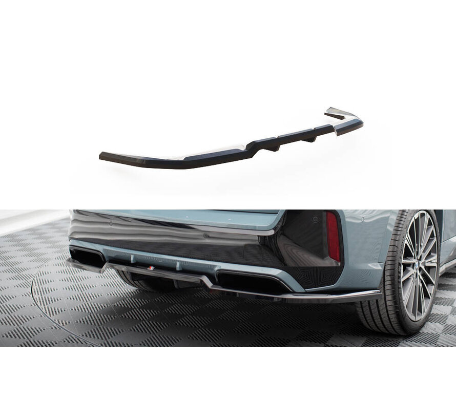 Maxton Design Central Rear Splitter (with vertical bars) BMW X1 M-Pack U11