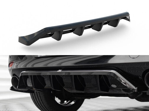 Maxton Design Maxton Design Central Rear Splitter (with vertical bars) Mazda 3 Mk4