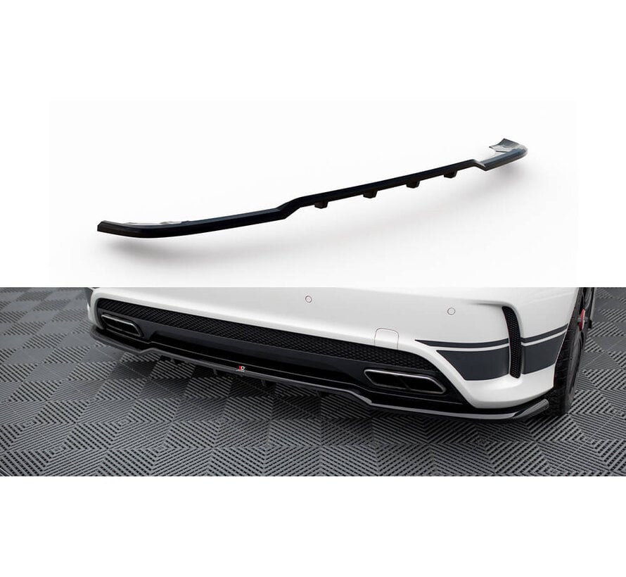 Maxton Design Central Rear Splitter (with vertical bars) Mercedes-Benz A45 AMG W176